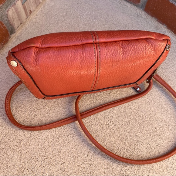 Tignanello compact organizational wallet essentials crossbody in Rust & Scarf - Picture 8 of 16
